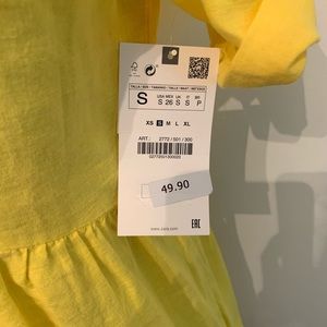 Zara Dresses - Zara Linen Yellow Dress Zara Dresses - Zara Linen Yellow Dress